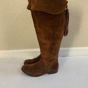 Frye “Clara” over the knee boots with tassel